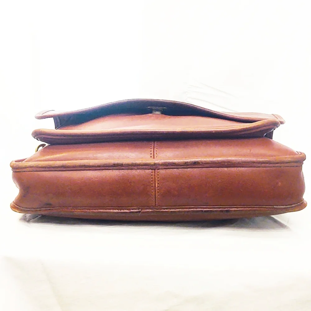 Coach Brown Leather Colebrook Messenger Bag Made in The United Stat…